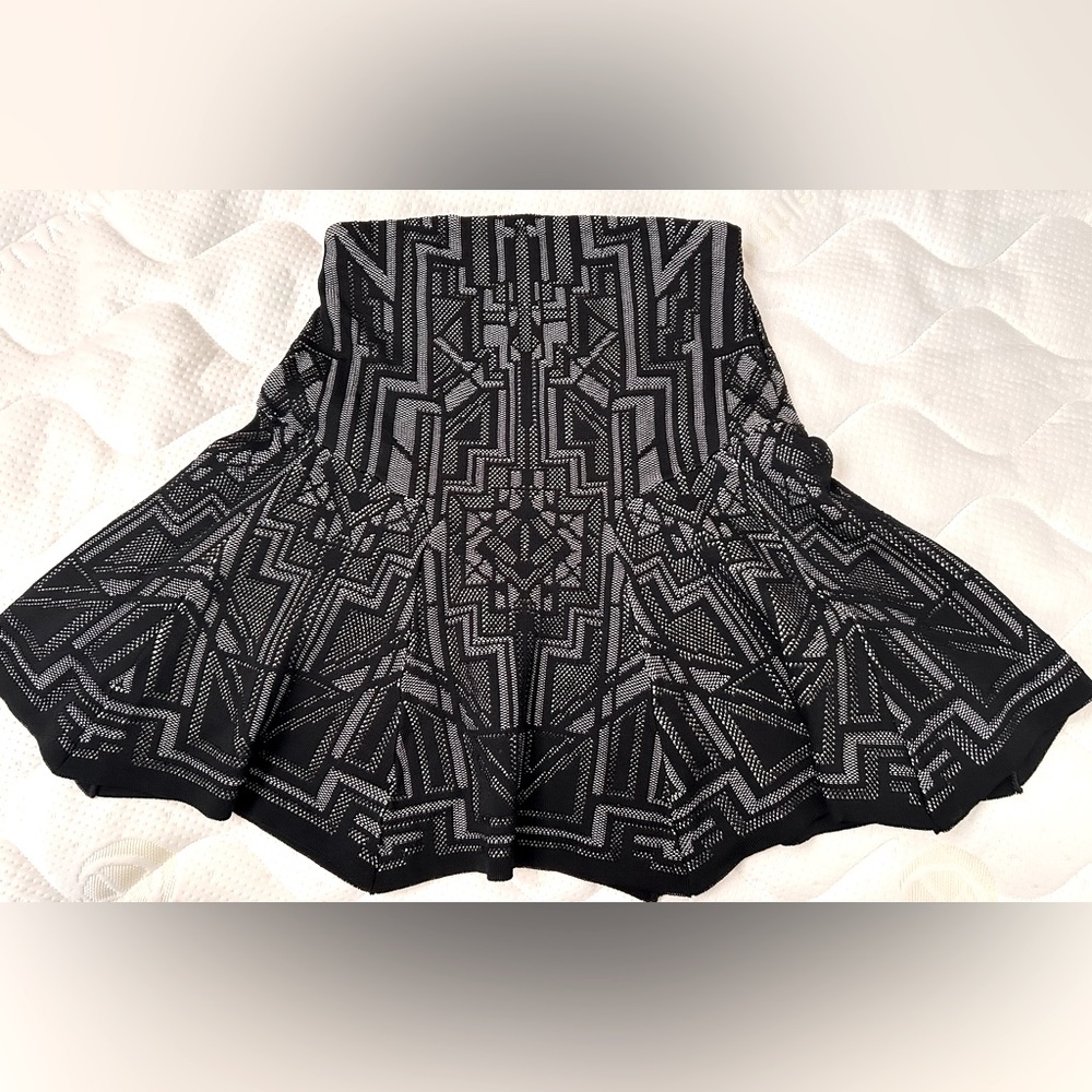 RVN Geometric Skater Skirt